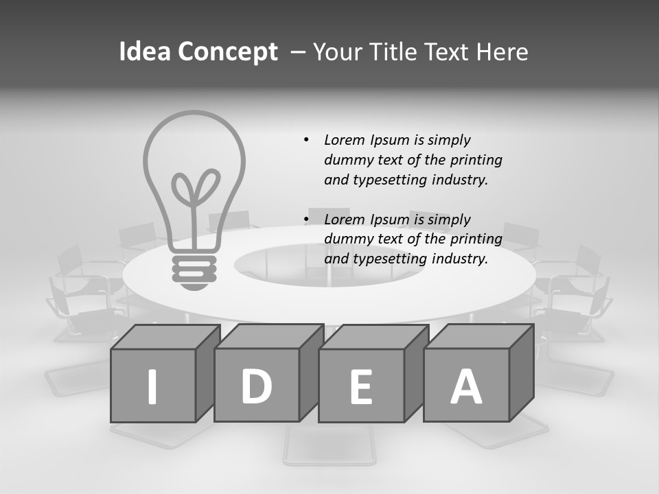 Company Threedimensional Communication PowerPoint Template