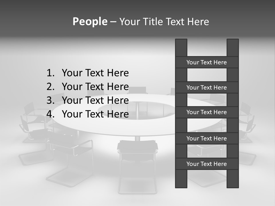 Company Threedimensional Communication PowerPoint Template