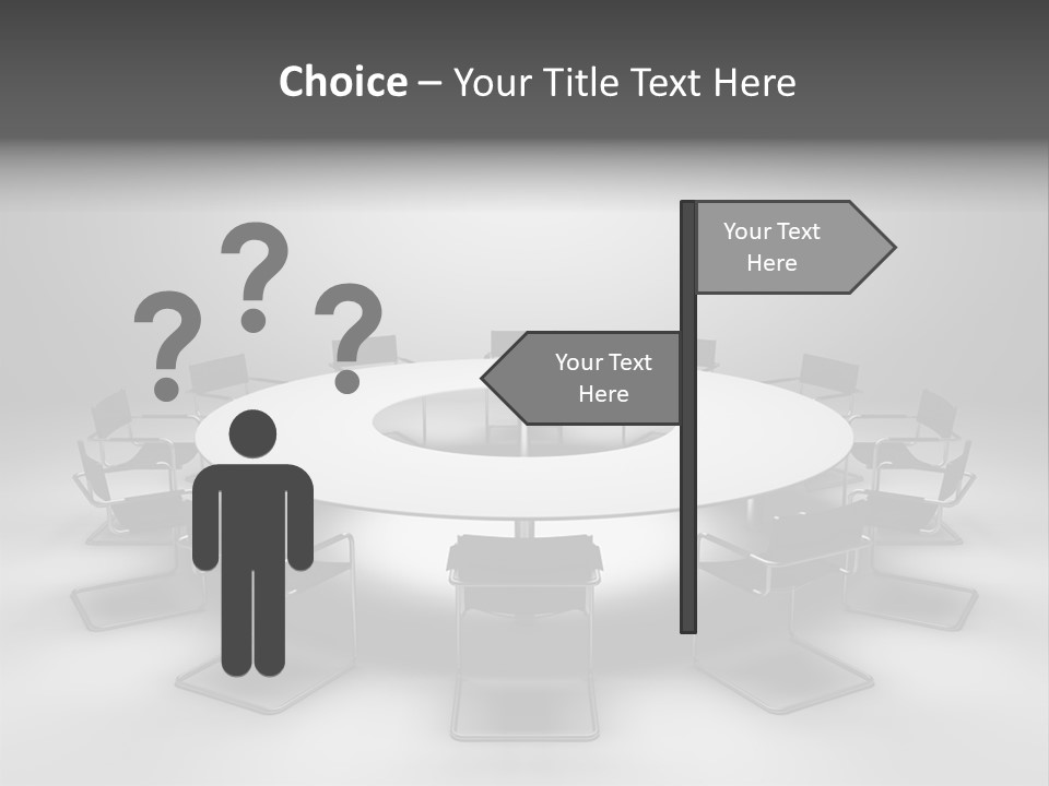 Company Threedimensional Communication PowerPoint Template