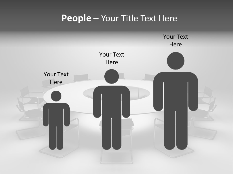 Company Threedimensional Communication PowerPoint Template