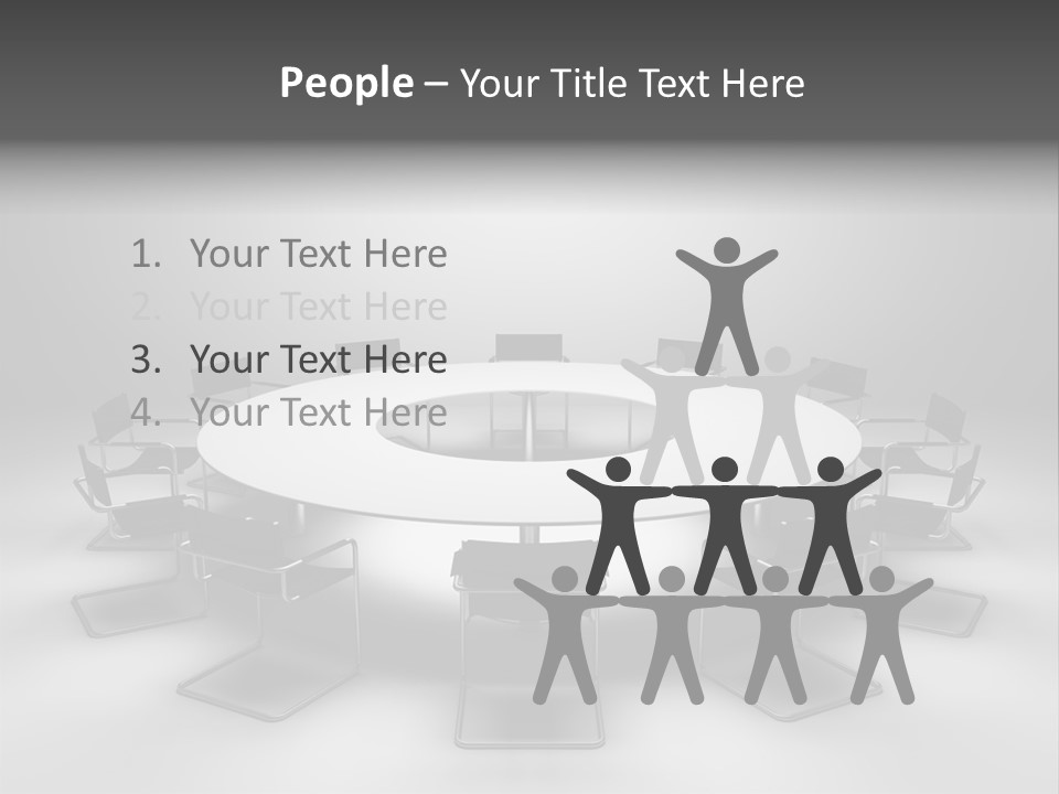 Company Threedimensional Communication PowerPoint Template