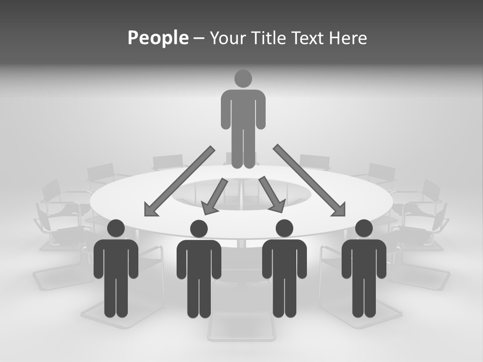 Company Threedimensional Communication PowerPoint Template