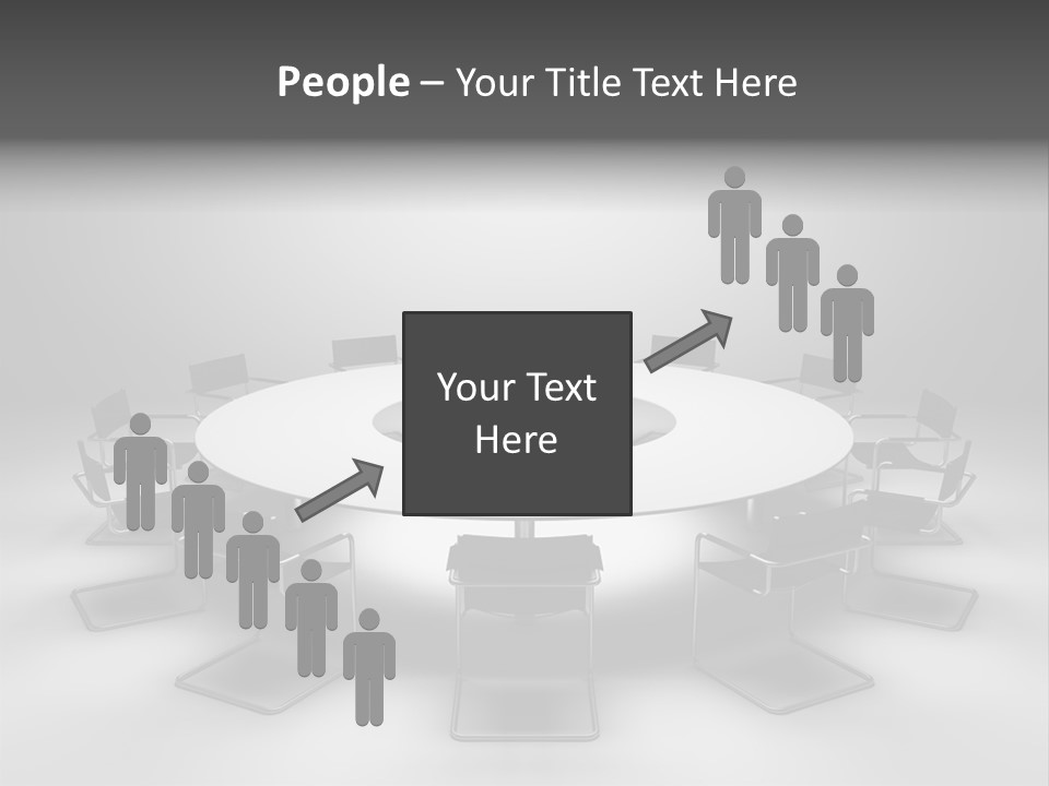 Company Threedimensional Communication PowerPoint Template