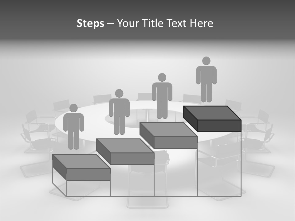 Company Threedimensional Communication PowerPoint Template