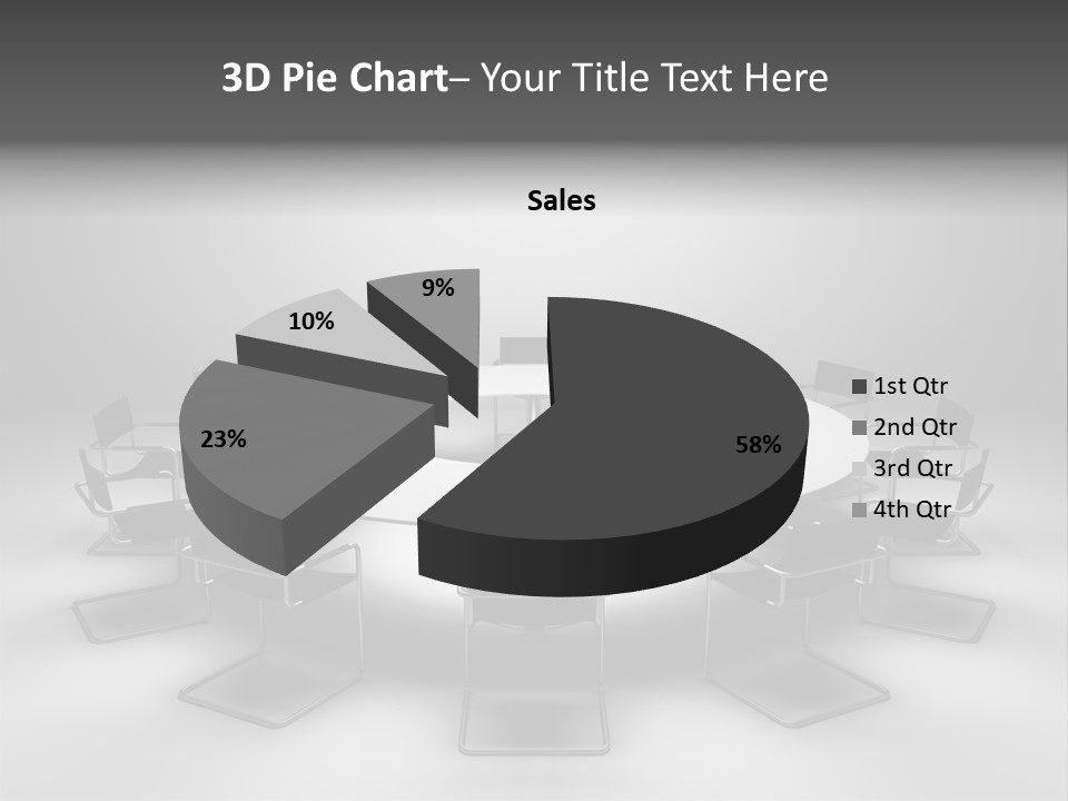 Company Threedimensional Communication PowerPoint Template