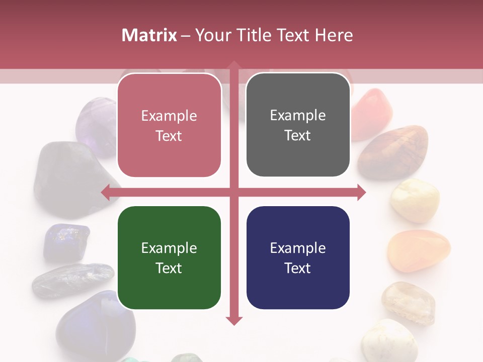 Tumbled Mineral Amethyst PowerPoint Template