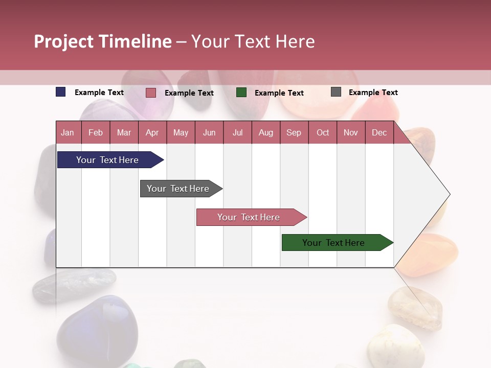 Tumbled Mineral Amethyst PowerPoint Template