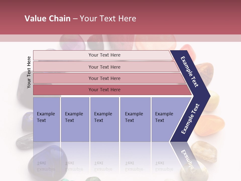 Tumbled Mineral Amethyst PowerPoint Template