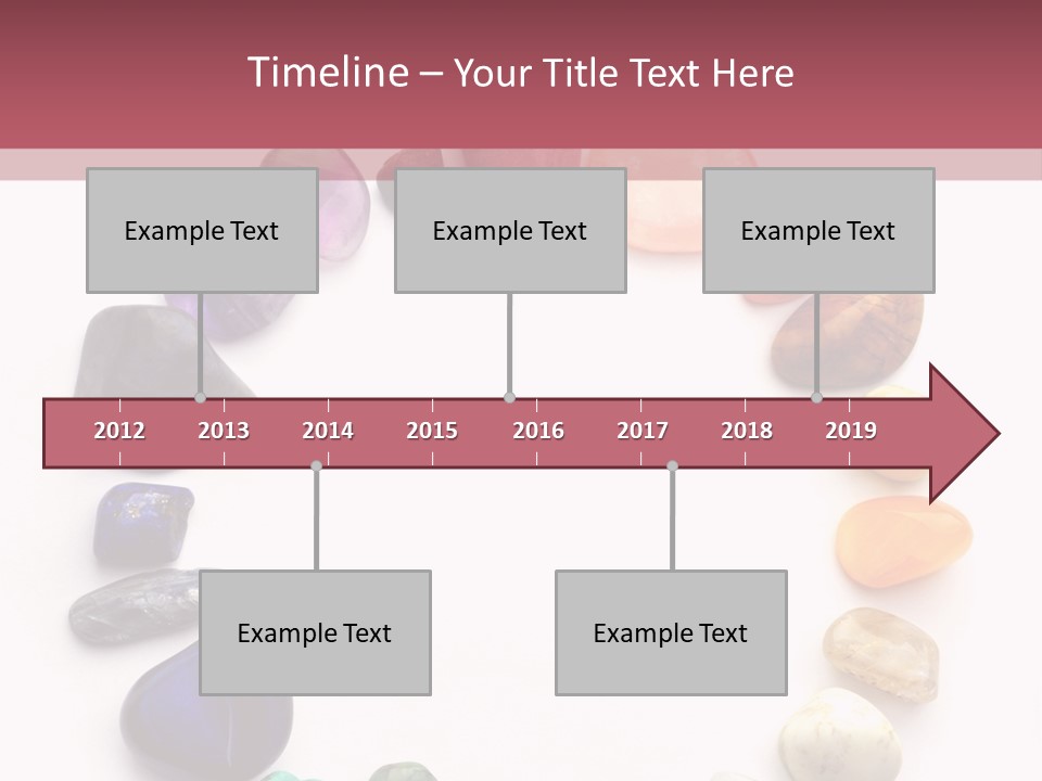 Tumbled Mineral Amethyst PowerPoint Template