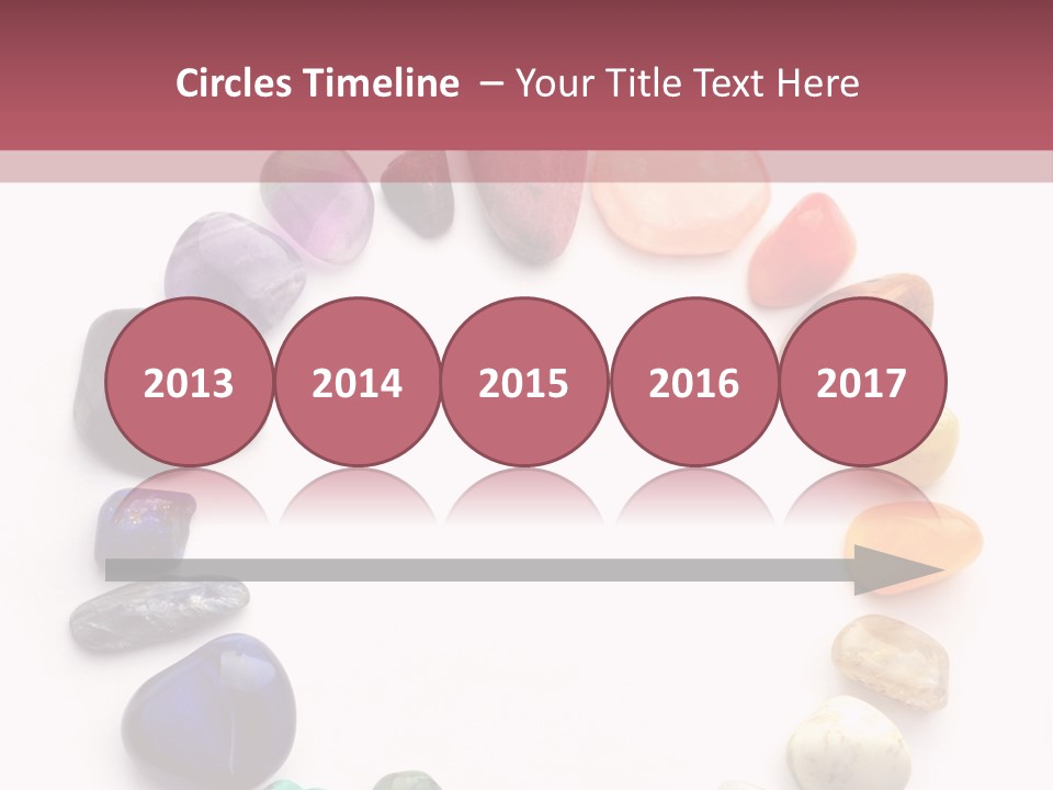 Tumbled Mineral Amethyst PowerPoint Template