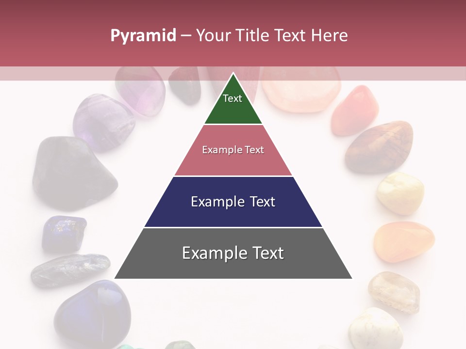 Tumbled Mineral Amethyst PowerPoint Template