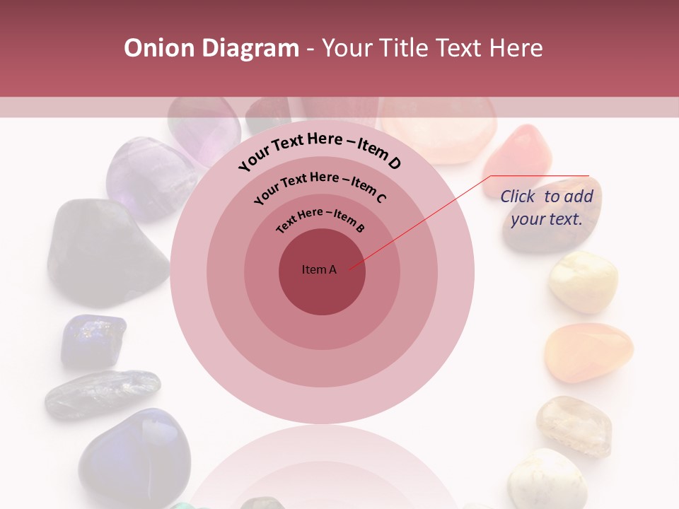 Tumbled Mineral Amethyst PowerPoint Template