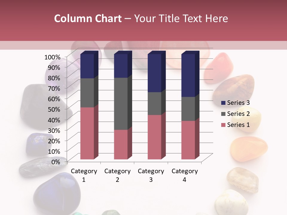 Tumbled Mineral Amethyst PowerPoint Template