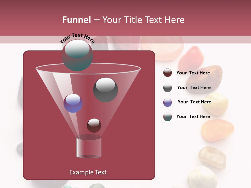 Tumbled Mineral Amethyst PowerPoint Template