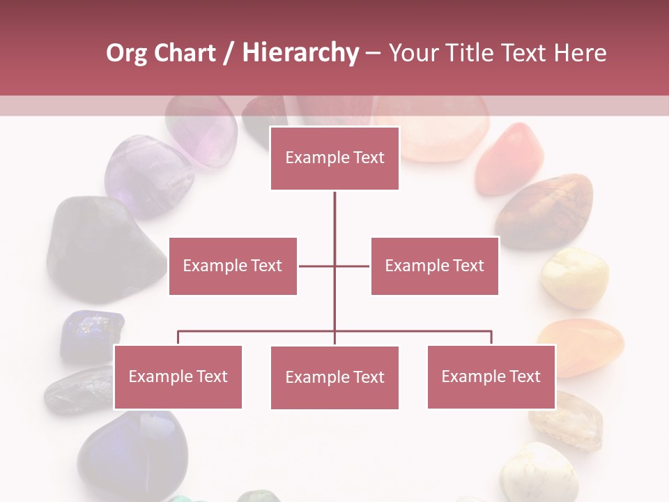 Tumbled Mineral Amethyst PowerPoint Template