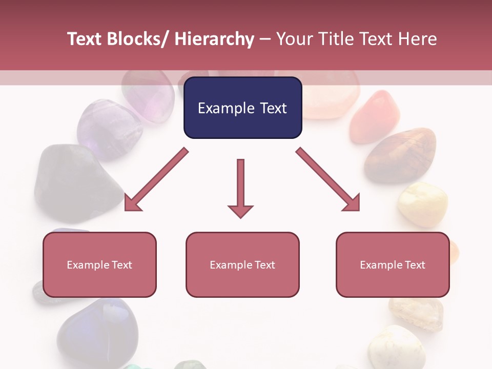 Tumbled Mineral Amethyst PowerPoint Template