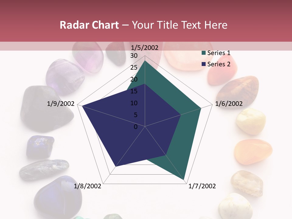 Tumbled Mineral Amethyst PowerPoint Template