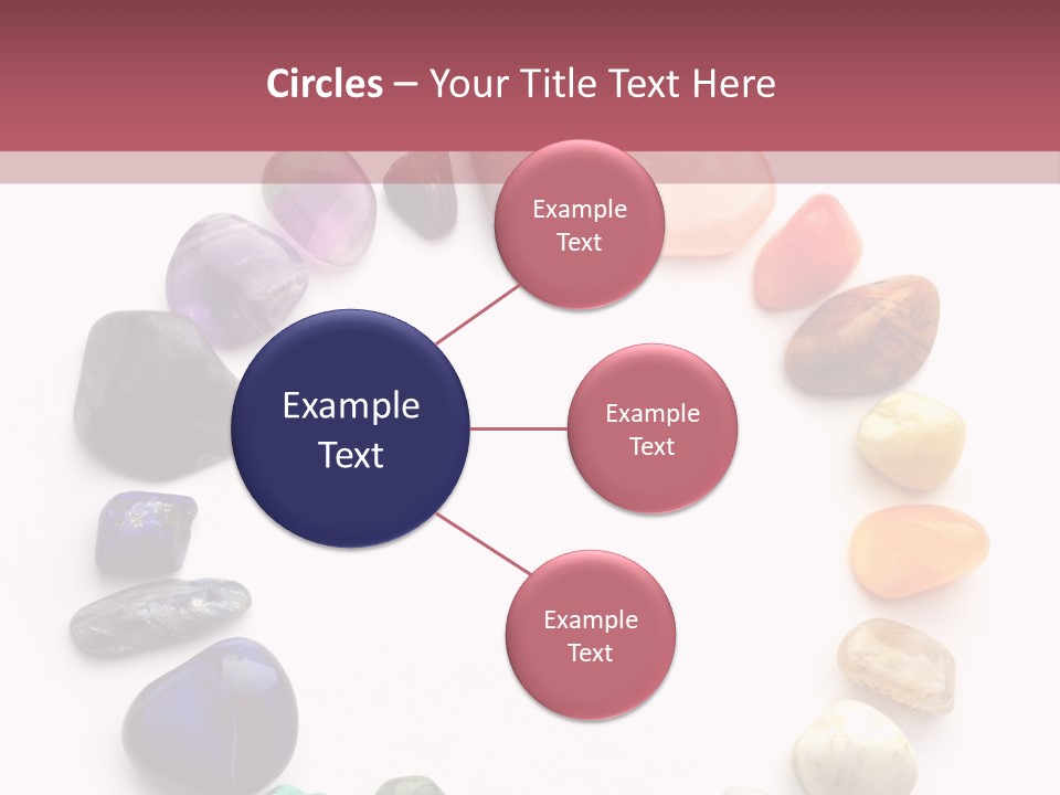 Tumbled Mineral Amethyst PowerPoint Template