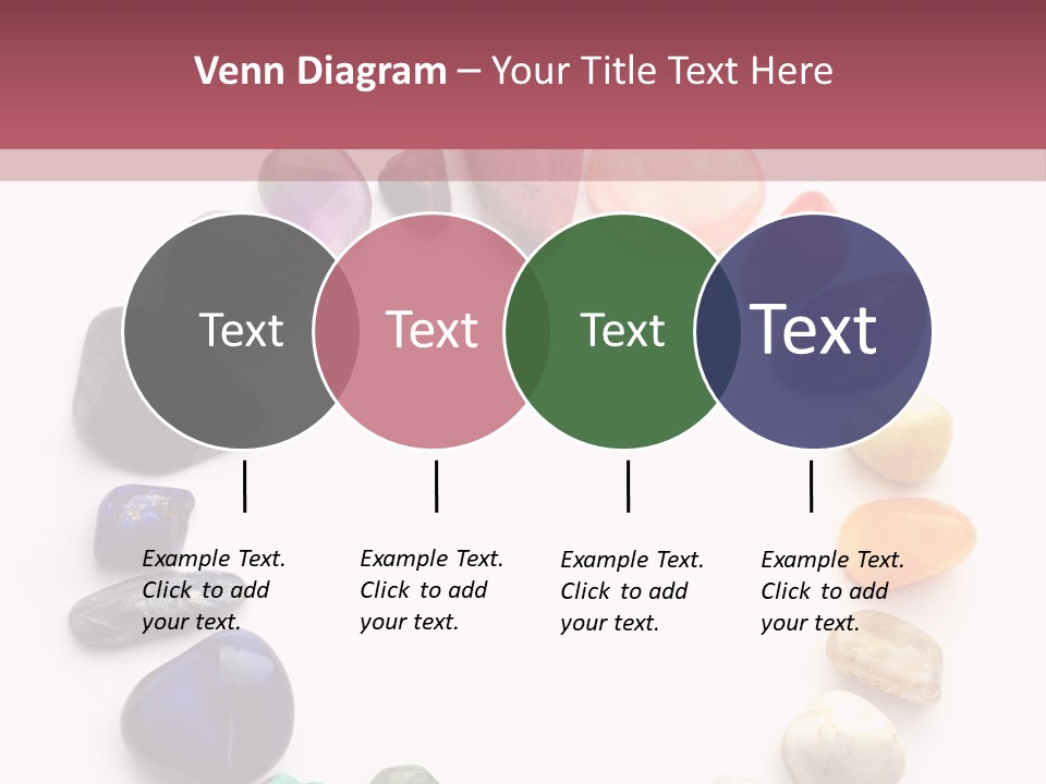 Tumbled Mineral Amethyst PowerPoint Template