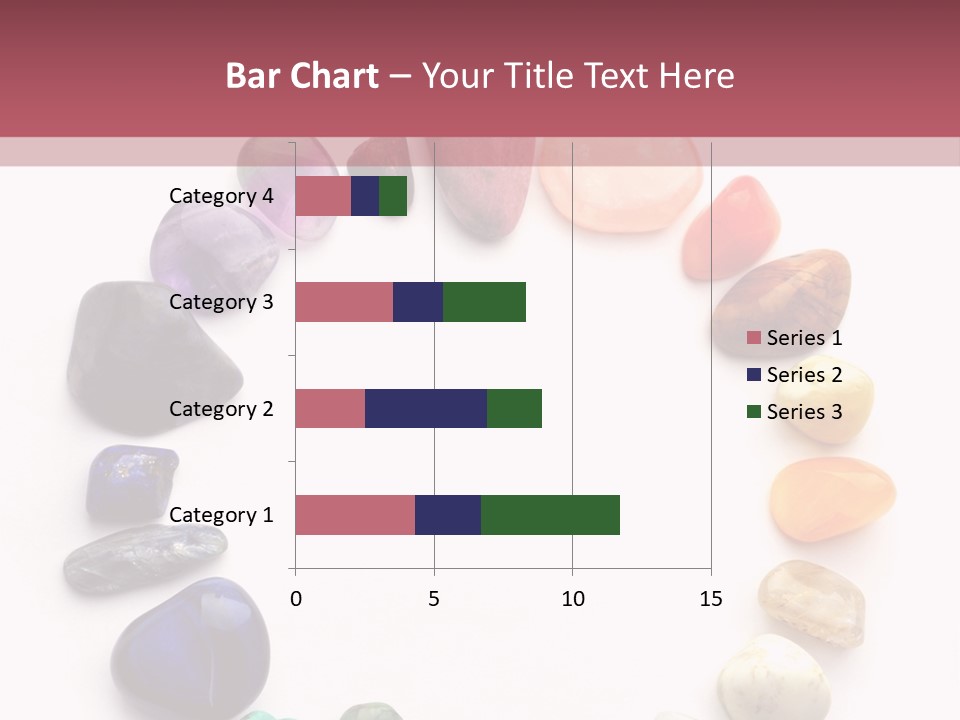 Tumbled Mineral Amethyst PowerPoint Template