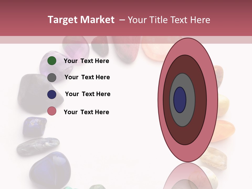 Tumbled Mineral Amethyst PowerPoint Template