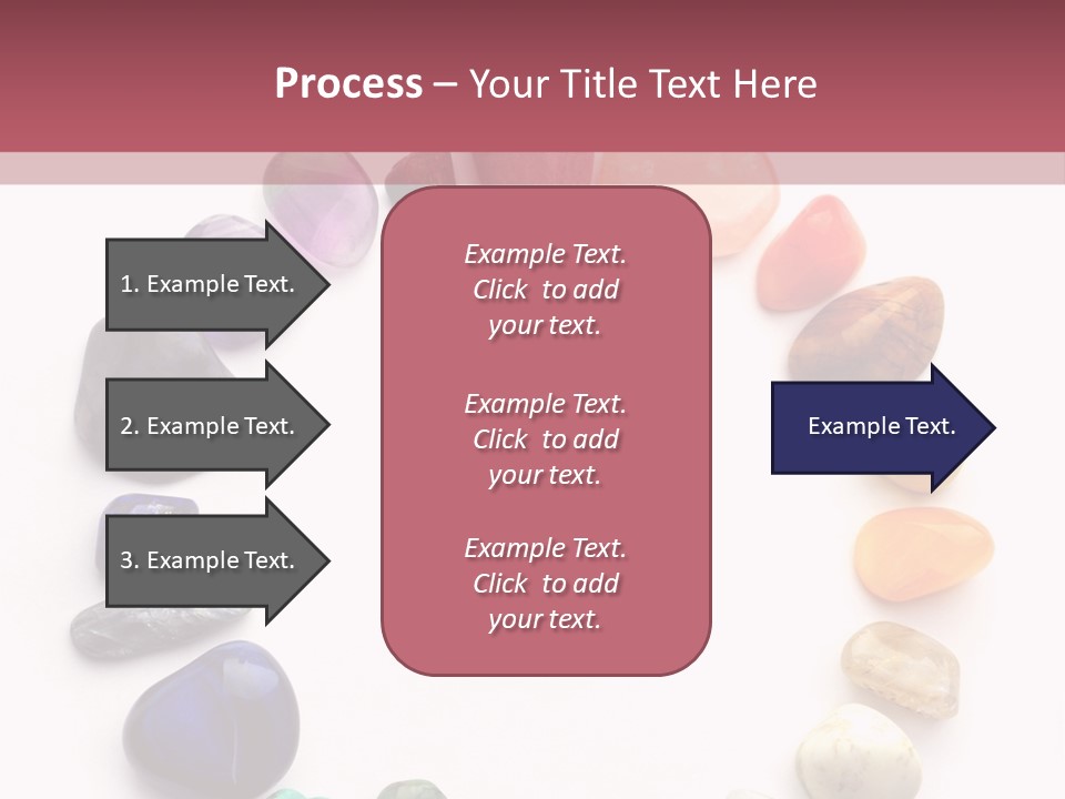 Tumbled Mineral Amethyst PowerPoint Template