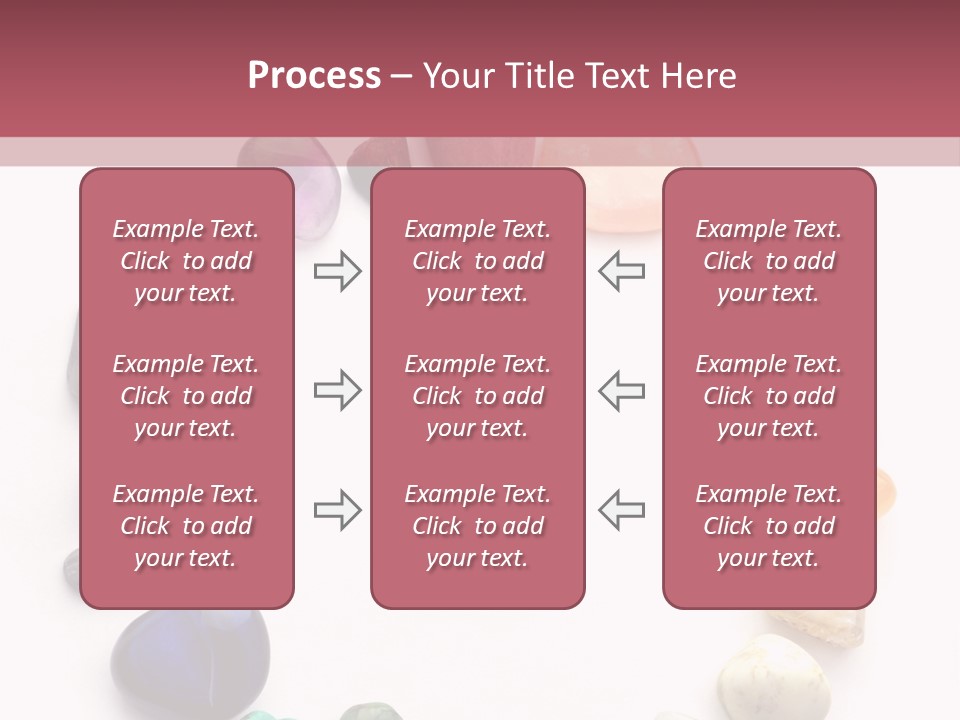 Tumbled Mineral Amethyst PowerPoint Template