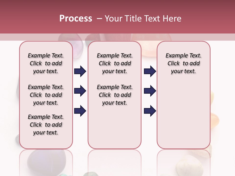 Tumbled Mineral Amethyst PowerPoint Template