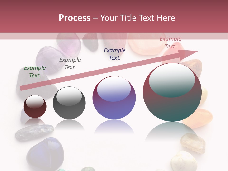 Tumbled Mineral Amethyst PowerPoint Template