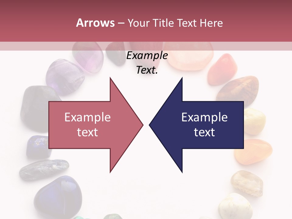 Tumbled Mineral Amethyst PowerPoint Template
