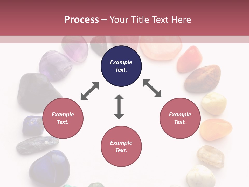 Tumbled Mineral Amethyst PowerPoint Template