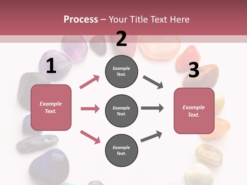 Tumbled Mineral Amethyst PowerPoint Template
