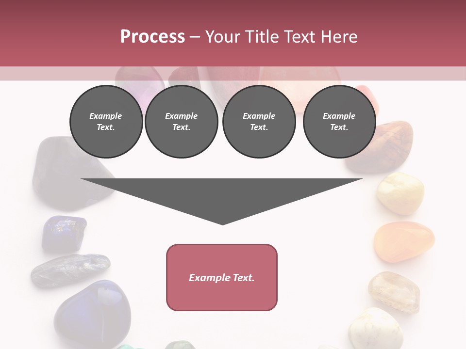Tumbled Mineral Amethyst PowerPoint Template