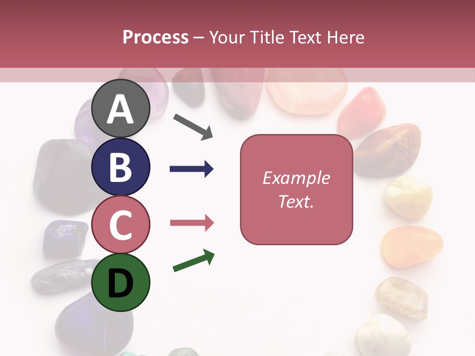 Tumbled Mineral Amethyst PowerPoint Template