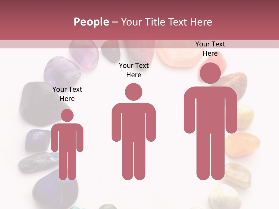 Tumbled Mineral Amethyst PowerPoint Template