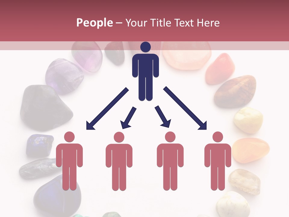 Tumbled Mineral Amethyst PowerPoint Template