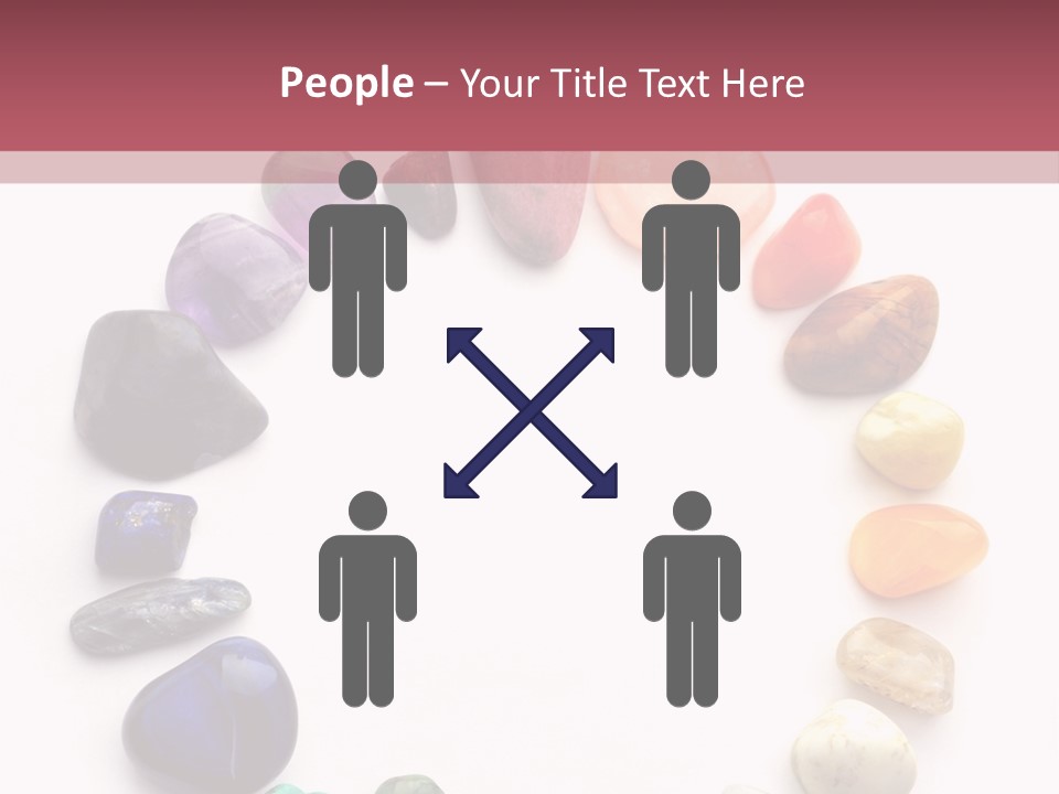 Tumbled Mineral Amethyst PowerPoint Template