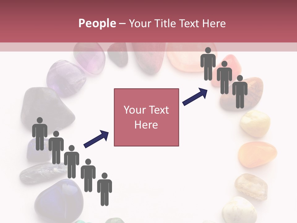 Tumbled Mineral Amethyst PowerPoint Template