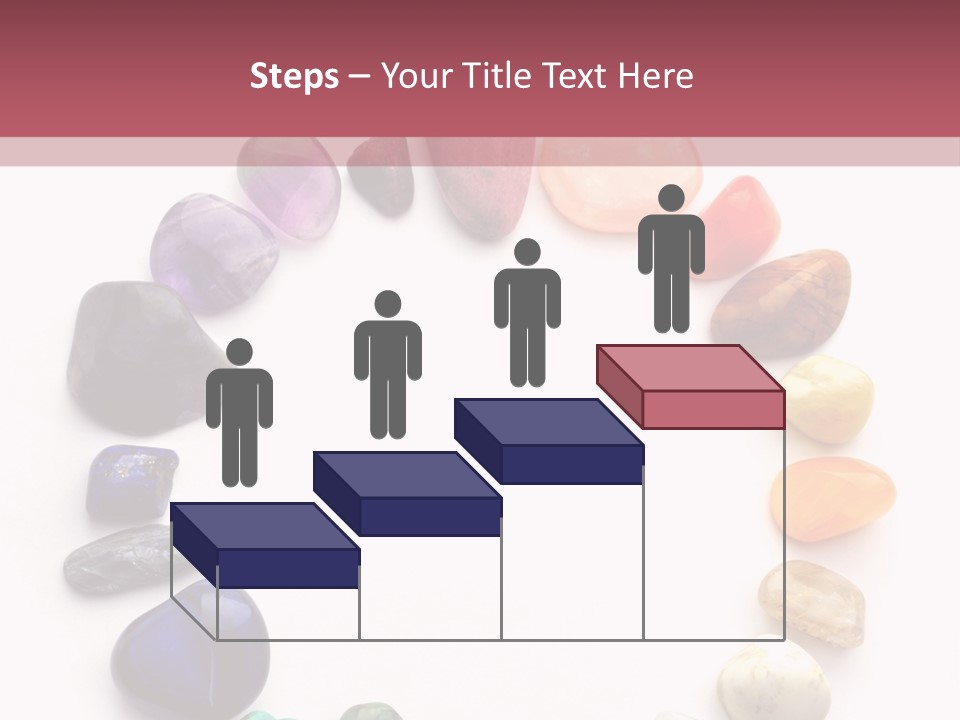 Tumbled Mineral Amethyst PowerPoint Template