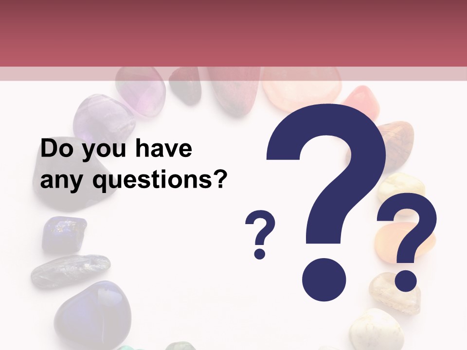 Tumbled Mineral Amethyst PowerPoint Template