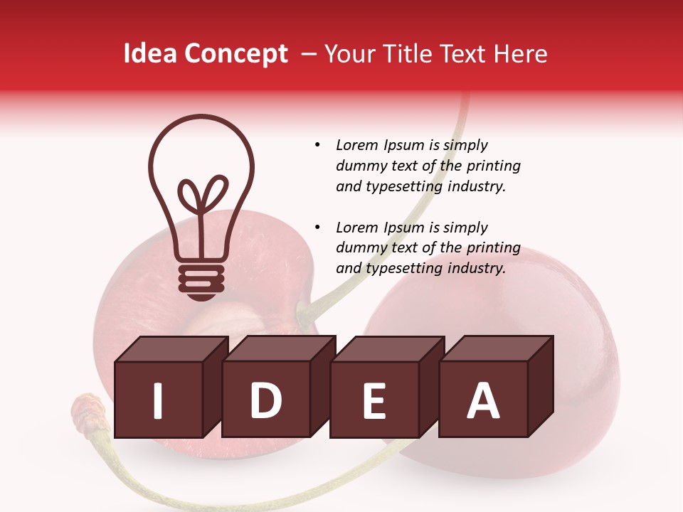 Bright Food Closeup PowerPoint Template