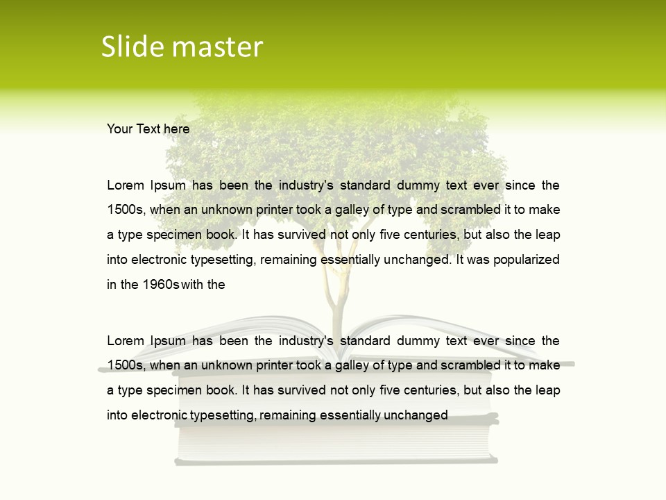 Ecological Environment Plant PowerPoint Template