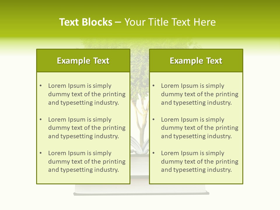 Ecological Environment Plant PowerPoint Template