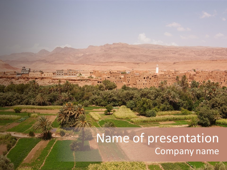 Orient Todra Oasis PowerPoint Template