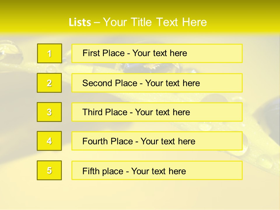 Macro Sunflower Rain PowerPoint Template