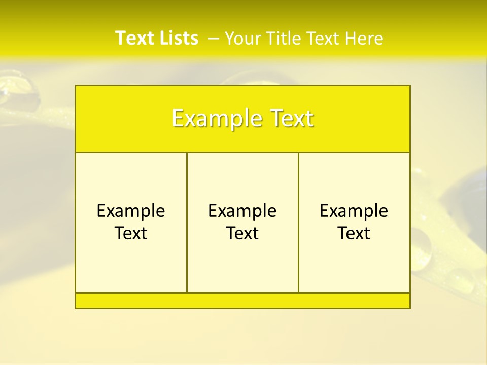 Macro Sunflower Rain PowerPoint Template
