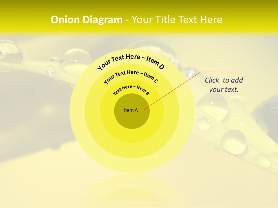 Macro Sunflower Rain PowerPoint Template
