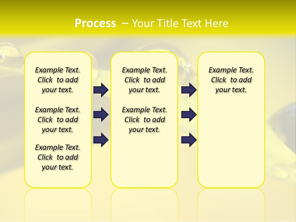 Macro Sunflower Rain PowerPoint Template