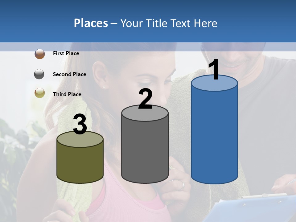 Male Fit White PowerPoint Template