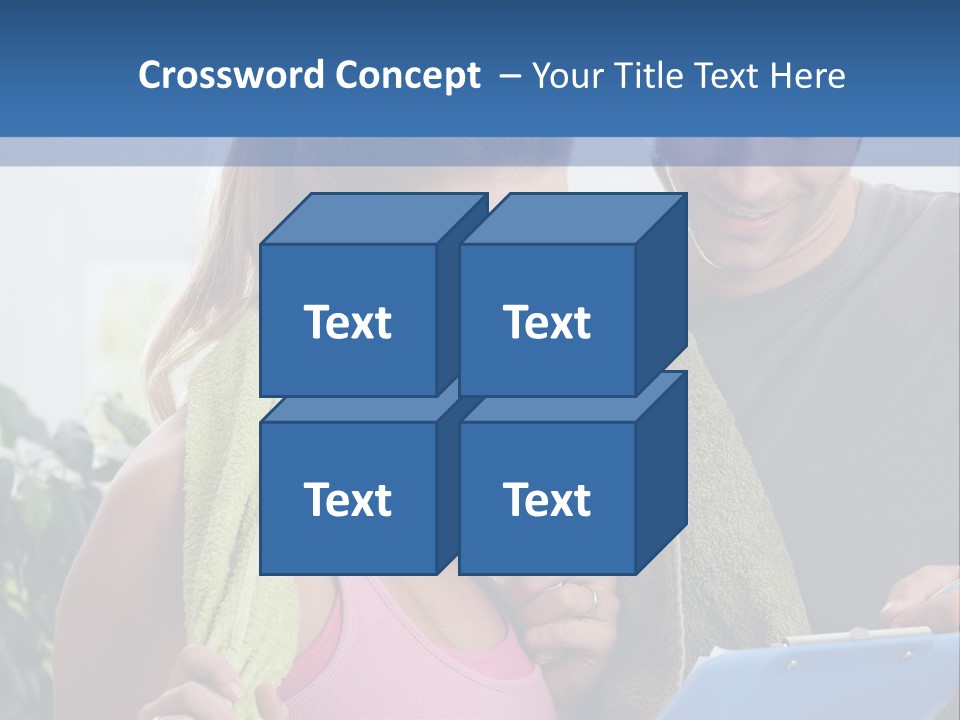 Male Fit White PowerPoint Template